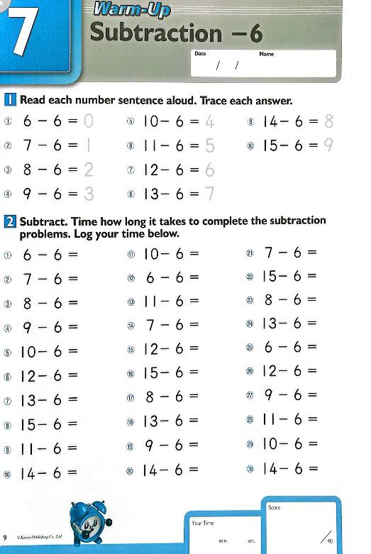 Speed-and-Accuracy-Subtracting-Numbers 1